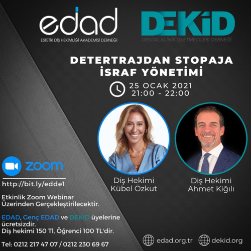 EDAD & DEKİD ORTAK ETKİNLİĞİ “DETERTRAJDAN STOPAJA İSRAF YÖNETİMİ”